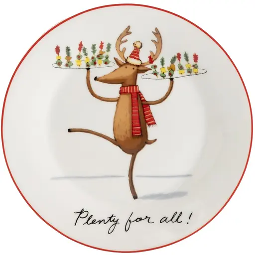 Тарелка Limited Edition NY Party 4 шт. х 19 см (TRSC-HD5025-4P06) - фото 5