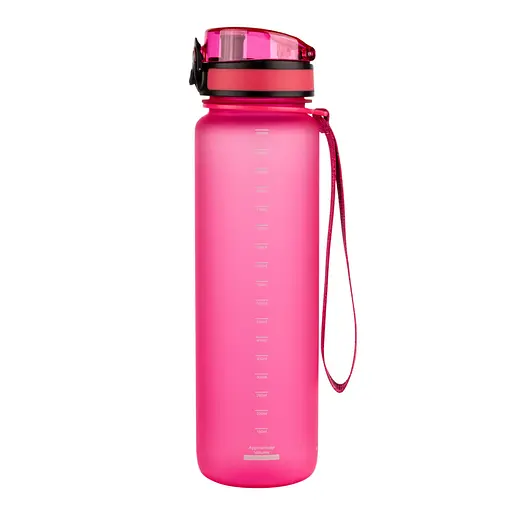 Бутылка для воды UZspace Colorful Frosted 1000 мл розовая (3038) - фото 2