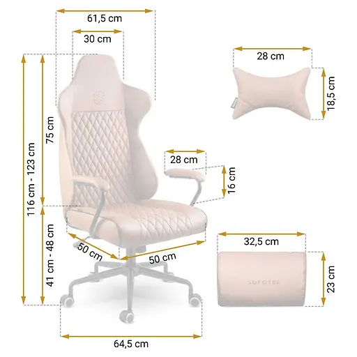 Офисное кресло Sofotel Werona 2582 Brown - фото 8