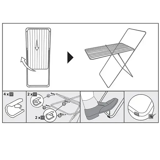 Сушилка для белья напольная Casa Si City Plus Black 10 м (CS92287C03E) - фото 4