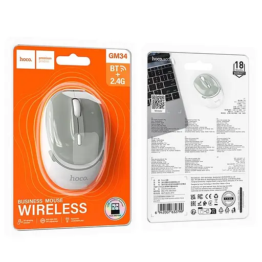 Миша HOCO Nuevo dual-mode business wireless mouse GM34 |BT/2.4G, 800/1200/1600dpi| - фото 3