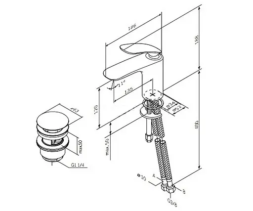Смеситель для раковины AM.PM Sensetion F3082100 Хром - фото 2