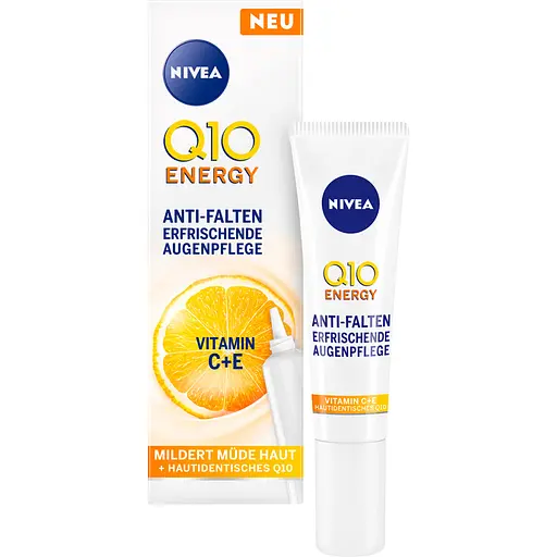 Уцінка. Крем для шкіри навколо очей Nivea Q10 Energy Освіжаючий догляд проти зморщок 15 мл  - фото 1