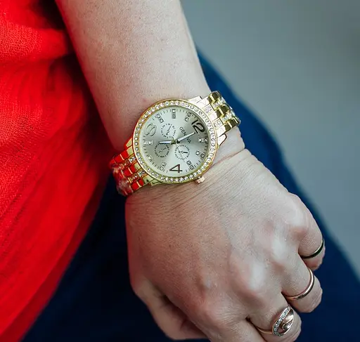 Наручний годинник жіночий Geneva Gold Золотий (195) - фото 6