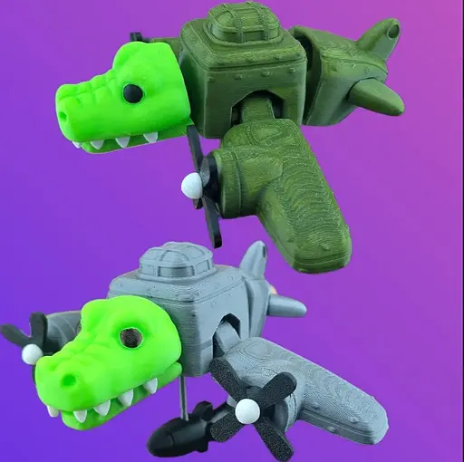 3D Крокодило Бомбардіро, 14x18 см, рухливий - фото 2