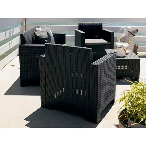 Набор садовой мебели Bica Nebraska 2 графит - фото 2