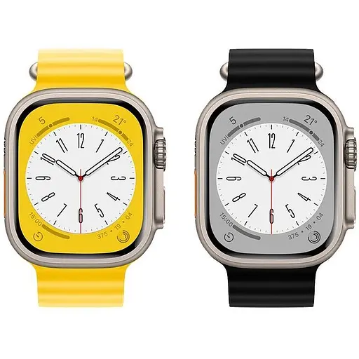 Ремінець Hoco iWatch WA12 Original series marine double buckle silicone strap (38/40/41 мм) midnight blue - фото 9