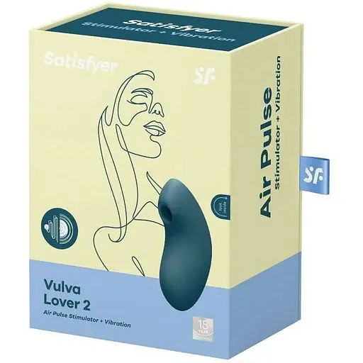 Вакуумный вибратор Satisfyer Vulva Lover 2 Синий - фото 5