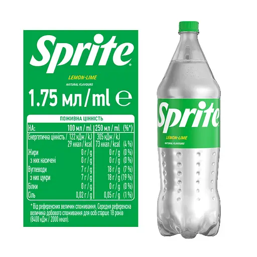 Напиток Sprite безалкогольный сильногазированный 1.75 л - фото 4