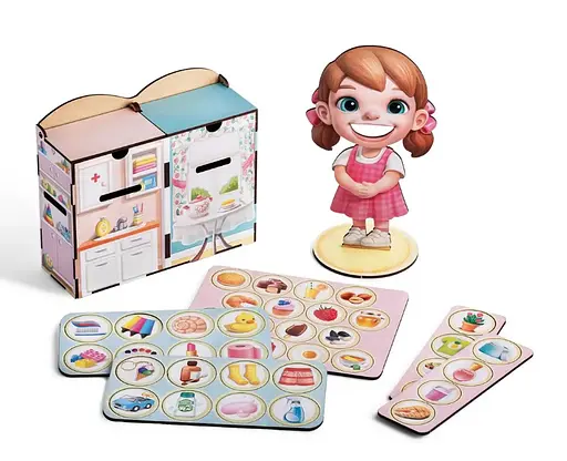 Деревянный пазл-сортер Съедобно-несъедобное Ubee ПСФ091