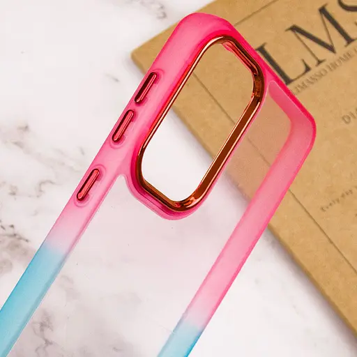 Чохол TPU+PC Fresh sip series для Motorola Moto E13 Бірюзовий / Рожевий - фото 4