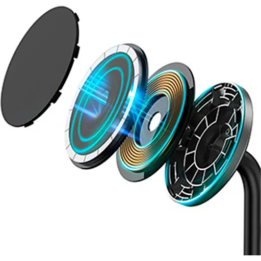 Бездротовий зарядний пристрій Choetech T585-F 3in1 Magnetic Wireless Charging Black [123385] - фото 7