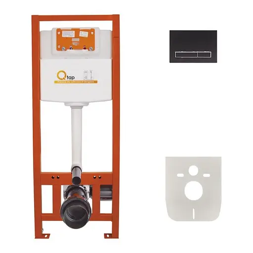 Набір інсталяція 4 в 1 Qtap Nest ST з лінійною панеллю змиву QT0133M425M08V1091MB - фото 1