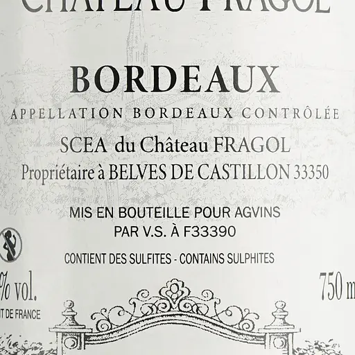 Вино Chateau Fragol Aop Bordeaux, червоне, сухе, 0,75 л - фото 6