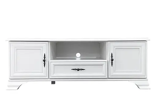 Тумба під телевізор ВМК (БРВ) Кентукі RTV2D1S Білий альпійський (GRB-1965)