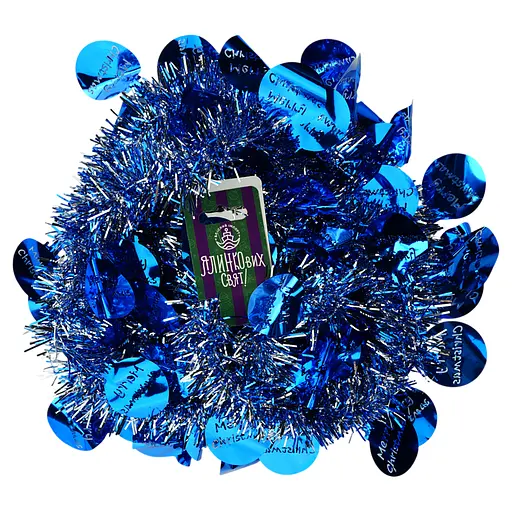 Мішура новорічна Yiwu з кругляшками 200 см в асортименті (820661) - фото 2