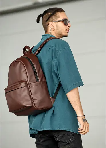 Чоловічий рюкзак Sambag ZARD LST шоколадний 46 х 28 х 13 см (25018020m) - фото 2