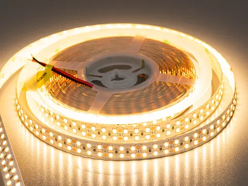 Светодиодная лента 12В, 240 диодов на метр, 15мм, теплый - фото 1