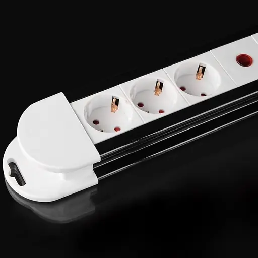 Мережевий фільтр Brille SF-3F/5ZV 3x1.5 WH/BK L100-017 - фото 3