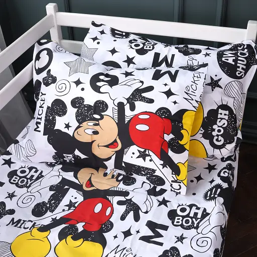 Комплект постільної білизни Mirson Kids Time 17-0854 MickeyPop Бязь 110х140 см - фото 2