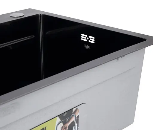 Кухонная мойка встроенная Lidz Handmade H7545B Decor Black PVD Honeycomb 3,0/1,0 мм LDH7545BDECPVD48373 - фото 6