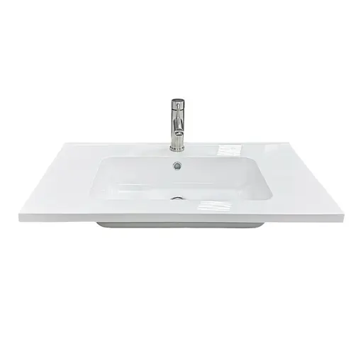 Раковина накладная Adamant FLATE 80, прямоугольная, с сифоном Click-Clack + смеситель (4824296207801) - фото 4