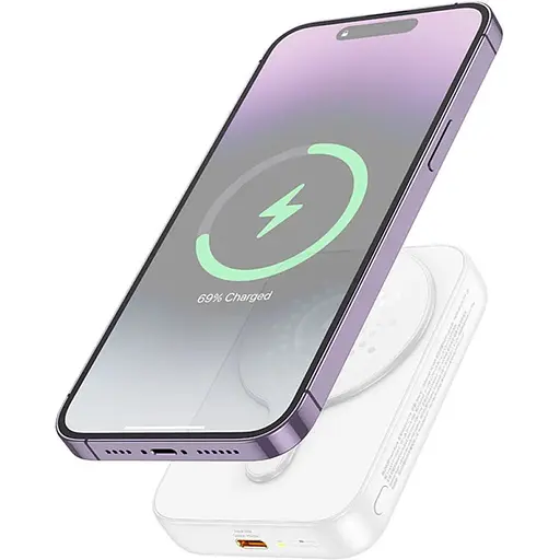 Power Bank Hoco J117А (10000 mAh) PD20W magnetic fast charging (Бездротовий) - фото 3