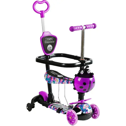 Самокат 5 в 1 Best Scooter Фіолетово-чорний 000283522
