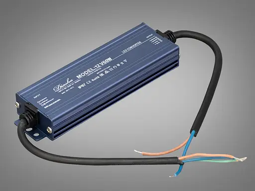 Блок живлення 12 В, для підключення LED стрічки, 60Вт, 5А - фото 1