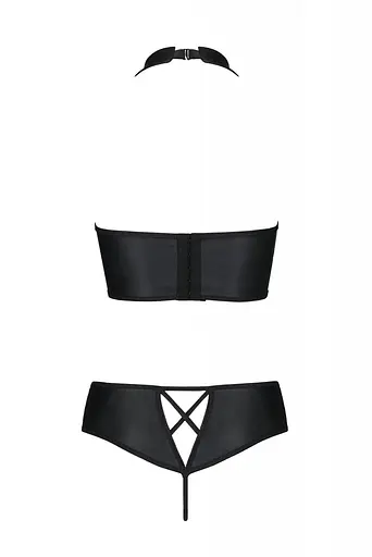 Комплект из экокожи Passion Nancy Bikini black 4XL/5XL - фото 4