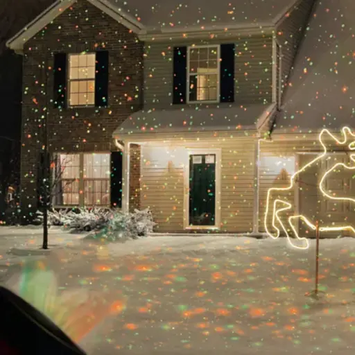 Вуличний лазерний прожектор проектор Waterproof Зоряне небо з пультом (Червоний і зелений кольори) - фото 9