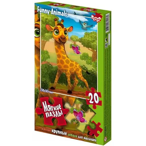 М'які пазли Жираф Danko Toys S20-09-16, 20 елементів