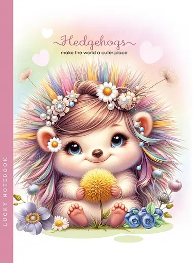 Блокнот, 80 г, інтегральний, 143x200 мм, 48 аркушів, чисті аркуші, матова ламінація, дизайн 24327