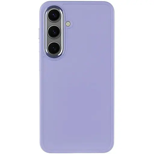 TPU чехол Epik Bonbon Metal Style для Samsung Galaxy S24 / S25 Сиреневый / Dasheen