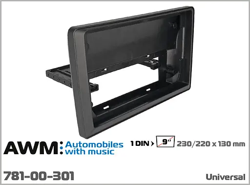 Переходная рамка универсальная для перехода с 1 DIN на 9" AWM 781-00-301 - фото 6