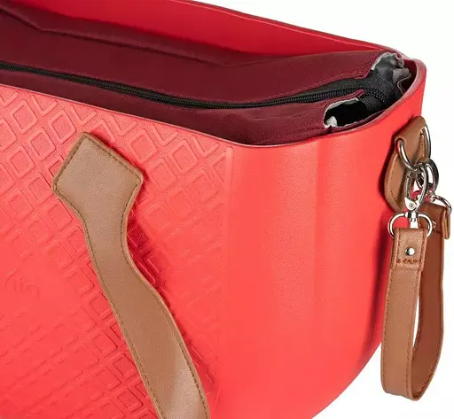 Сумка MyMia ручки эко-кожа, ремни для коляски, красно-коричневый Nuvita det0018687 - фото 6