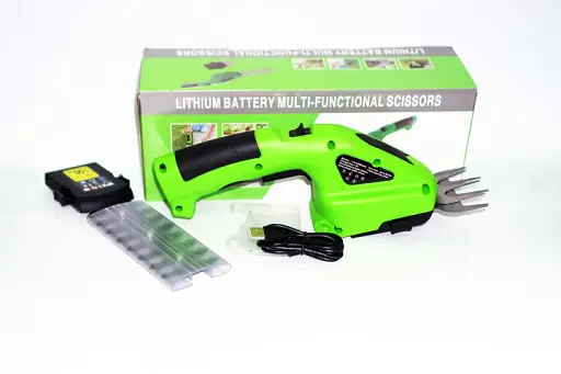 Ножницы для газонов и кустов аккумуляторные зеленые - фото 3