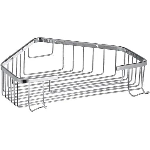 Полка-решетка угловая Zerix LR335 LL1451, Хром - фото 1