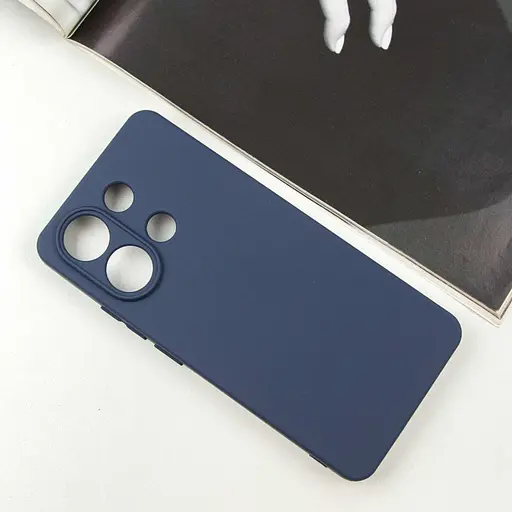 Чохол Silicone Cover Lakshmi Full Camera (AA) для Xiaomi Redmi Note 13 5G Синій / Midnight Blue - фото 2