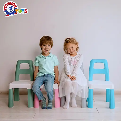 Дитячий стілець "Kids Chair" 9710TXK блакитний, до 75 кг - фото 6