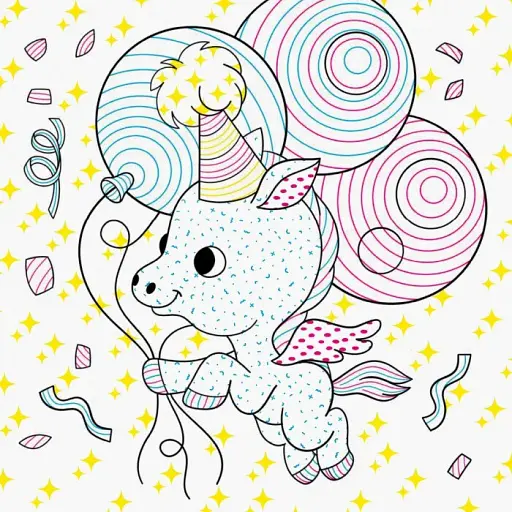 Нові водяні розмальовки. Єдинороги - фото 2