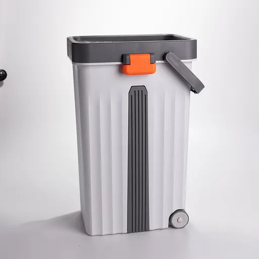 Швабра с ведром 14 л для мытья полов с отжимом плоская насадка из микрофибры набор для уборки дома ZhiyuCleanHP-35015-59 - фото 5