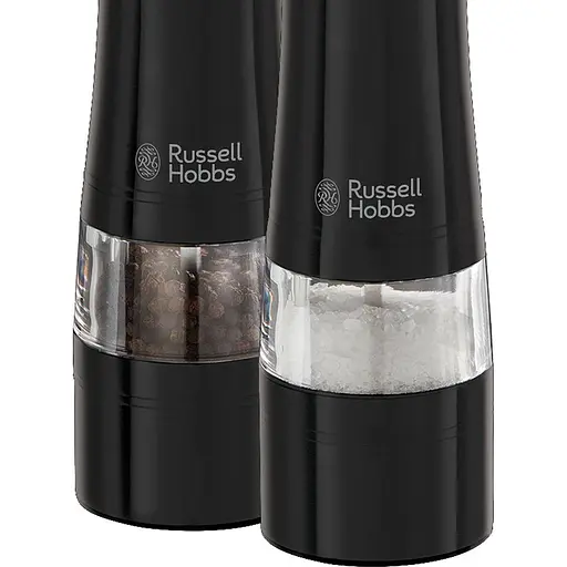 Russell Hobbs Млини для солі та перцю, ААх4, керамічні жернова, чорний - фото 2