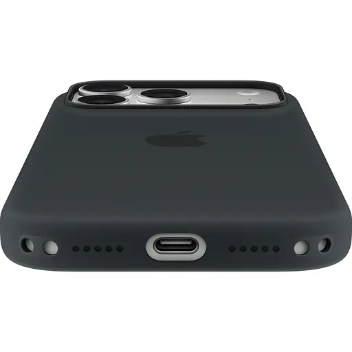 Чохол Silicone Case with Button, Animation & MagSafe для Apple iPhone 17 Pro Black AAA (153242) - фото 5