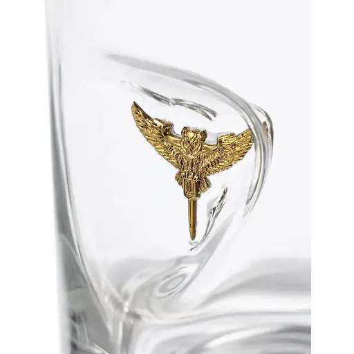 Стакан Gun&Fun для виски с эмблемой Сова ГУР 300 мл - фото 4