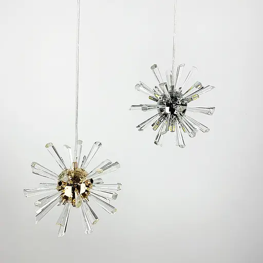 Круглый дизайнерский подвес с кристаллами | Line F | Арт. NO4/1-240 AB - фото 10