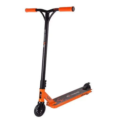 Самокат трюковый 2-х колесный "Extreme Motion TEAM" TR21009 колеса PU 110 мм Оранжевый - фото 1