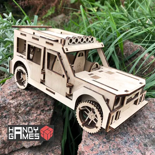 Дерев'яний конструктор Мерседес 105 деталей - фото 10