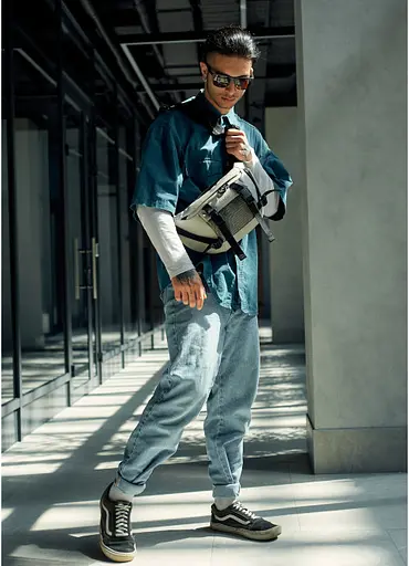 Чоловіча поясна сумка бананка Sambag 38х21 см sum0022764 - фото 3