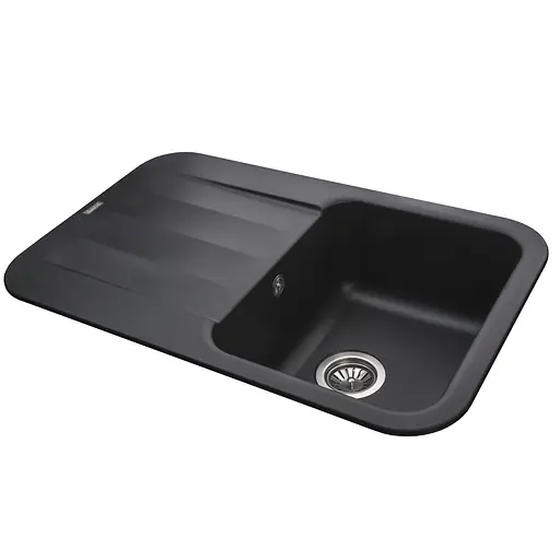 Гранитная мойка Globus Lux Ober черный 780x500 мм А0002, Черный - фото 5